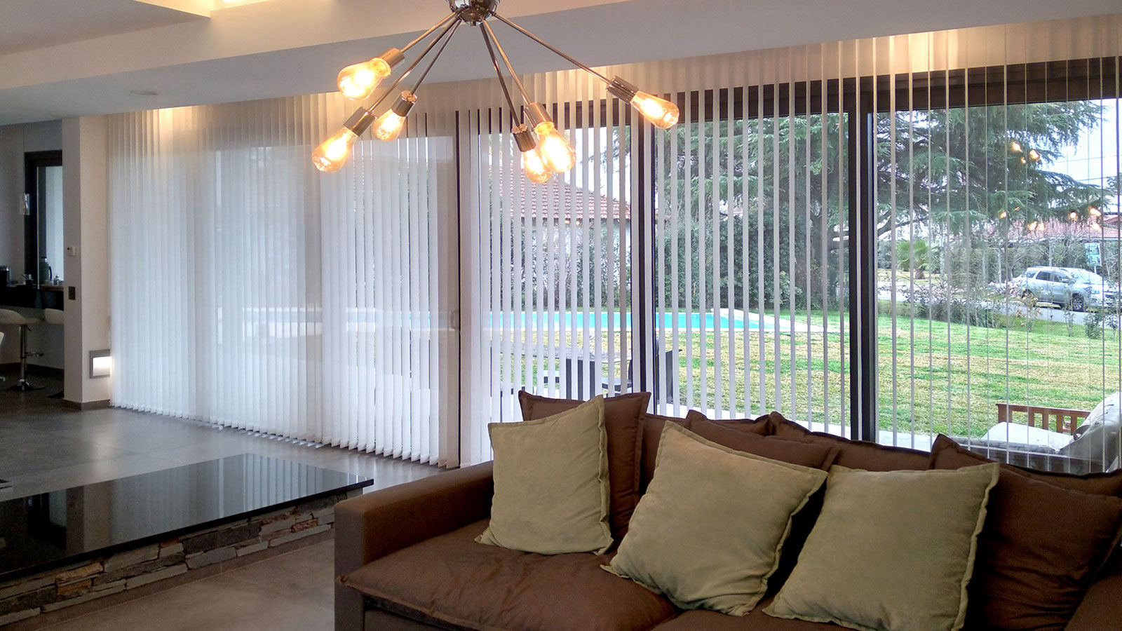 Bandas verticales sunscreen